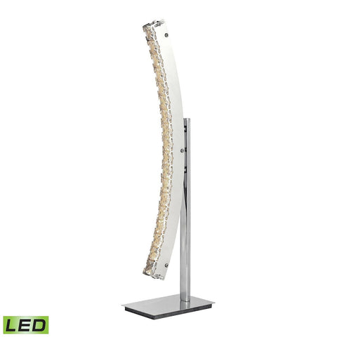 Stylo LED Table Lamp in Polished Chrome Lamps Dimond Lighting 