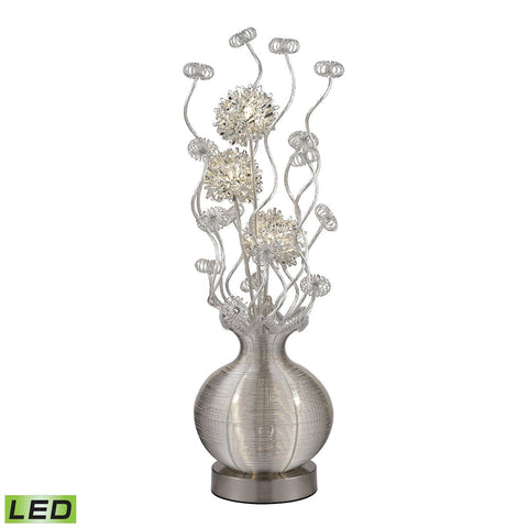 Lazelle Contemporary Floral Display Floor Lamp In Silver Lamps Dimond Lighting 