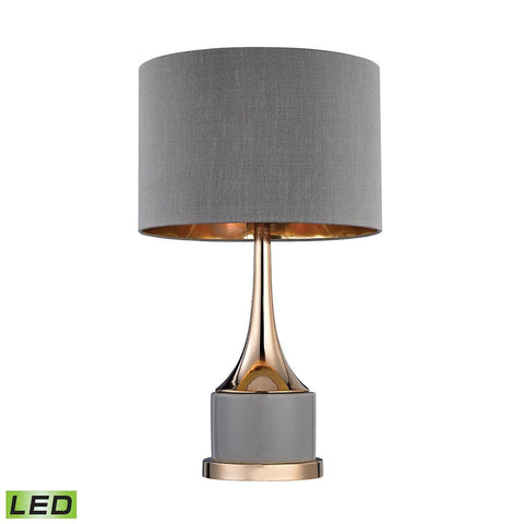Small Gold Cone Neck LED Lamp Lamps Dimond Lighting 