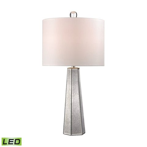 Hexagonal Mercury Glass LED Lamp Lamps Dimond Lighting 