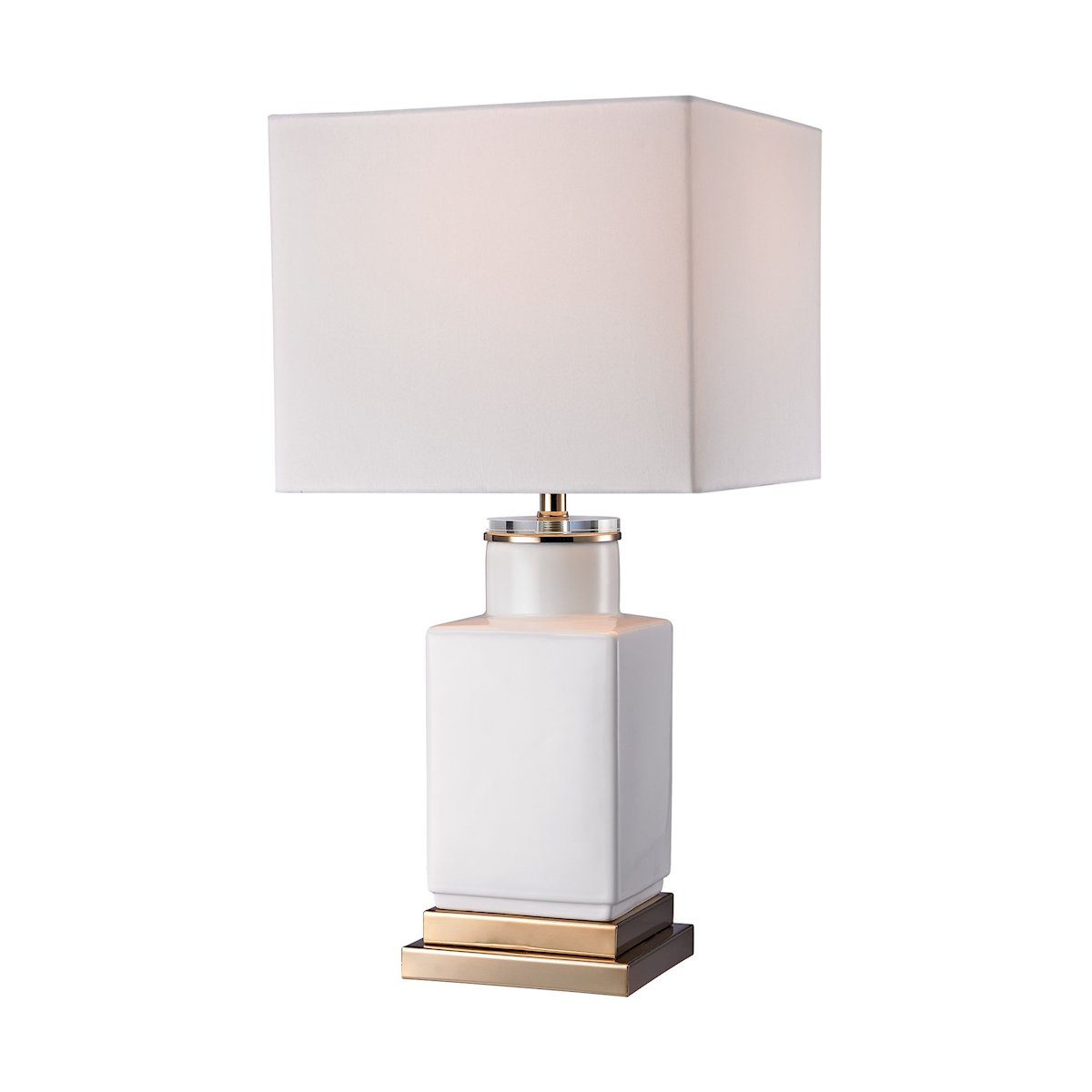 Small White Cube Lamp Lamps Dimond Lighting 