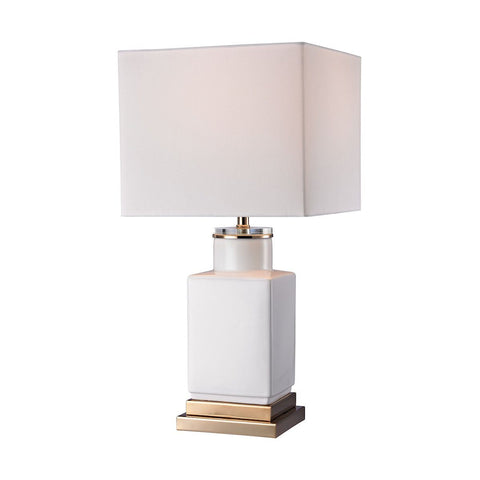 Small White Cube Lamp Lamps Dimond Lighting 