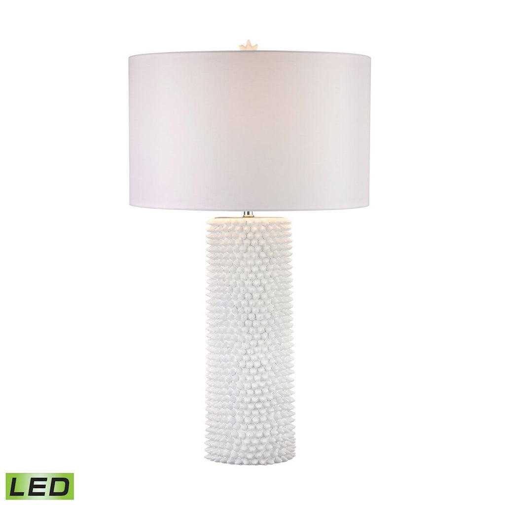 Punk 1 Light LED Table Lamp In White Lamps Dimond Lighting 