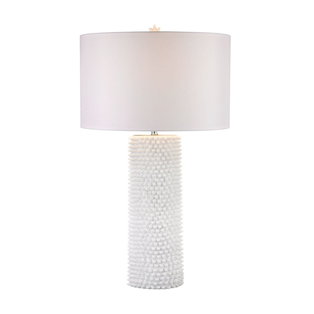 Punk 1 Light Table Lamp In White Lamps Dimond Lighting 