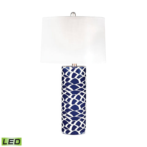 Scale Sketch LED Table Lamp In Blue And White Lamps Dimond Lighting 
