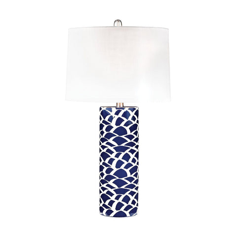 Scale Sketch Table Lamp In Blue And White Lamps Dimond Lighting 