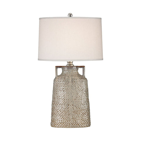 Naxos 1 Light Table Lamp In Charring Cream Glaze Lamps Dimond Lighting 