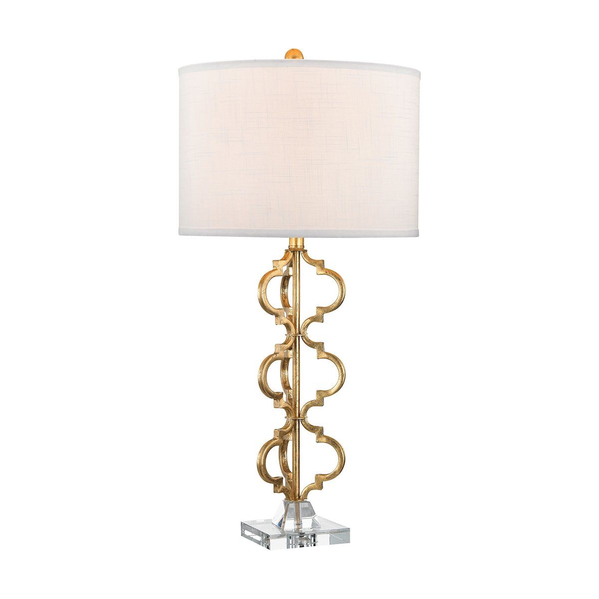 Castile 1 Light Table Lamp In Gold Leaf Lamps Dimond Lighting 