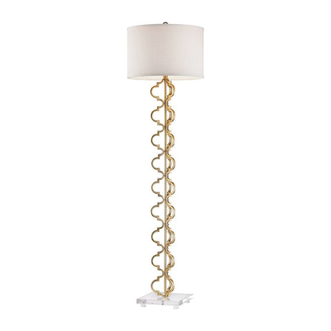 Castile 1 Light Floor Lamp In Gold Leaf Lamps Dimond Lighting 