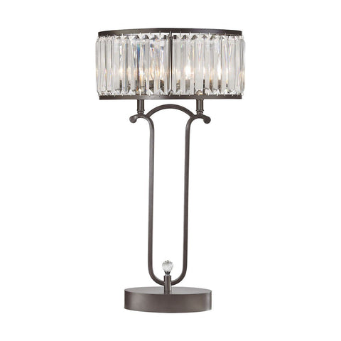 Rudolfo 2 Light Table Lamp In Bronze Lamps Dimond Lighting 