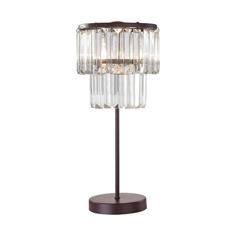 Antoinette 1 Light Table Lamp In Bronze Lamps Dimond Lighting 