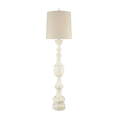 Summerhouse 76"h Floor Lamp - Antique White Lamps Dimond Lighting 