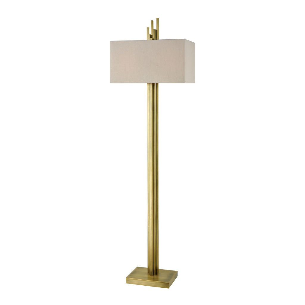 Azimuth Antique Brass Floor Lamp Lamps Dimond Lighting 