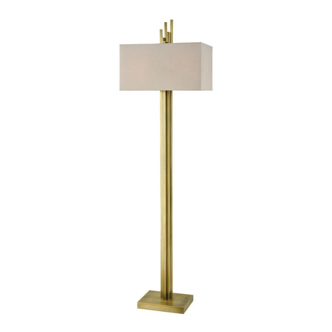 Azimuth Antique Brass Floor Lamp
