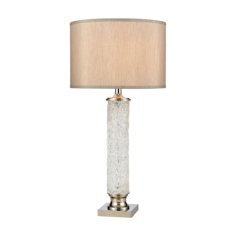 April Table Lamp in Clear and Polished Nickel Lamps ELK Home 