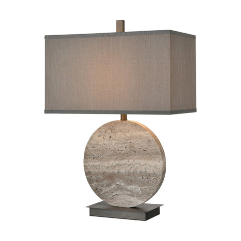 Vermouth Table Lamp in Dark Dunbrook and Grey Stone Lamps ELK Home 