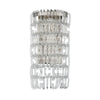 Glass Ribbon 1-Light Wall Sconce in Polshed Nickel Clear Wall ELK Home 