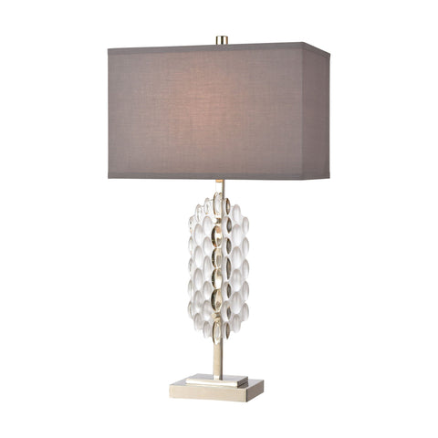 Icy Reception Table Lamp in Clear and Chrome Lamps ELK Home 