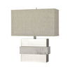 Keystone Table Lamp in White and Silver - Short Lamps ELK Home 
