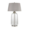 Whaling Willow Table Lamp in Clear Bubble Glass and Pewter Lamps ELK Home 