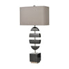 Divergent Table Lamp in Black Marble and Polished Nickel Lamps ELK Home 
