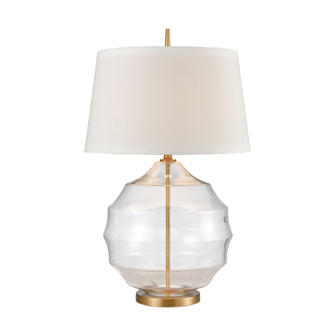Nest Table Lamp in Matte Brushed Gold