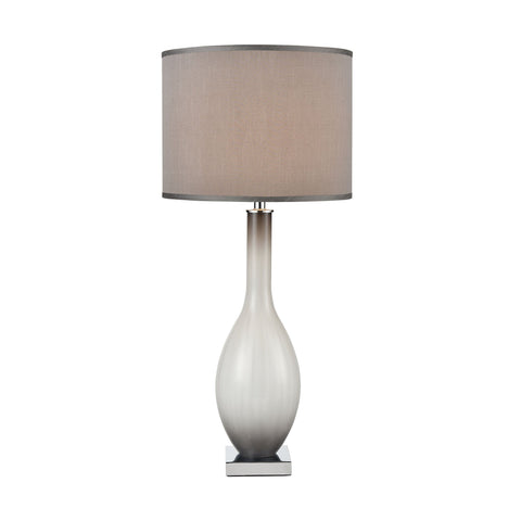 Blanco Table Lamp in Grey Smoked Opal and Chrome