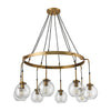 Mountain Creek 8-Light Pendant in Aged Brass - Large Ceiling ELK Home 