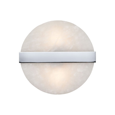 Stonewall 2-Light Wall Sconce in White and Chrome Wall ELK Home 