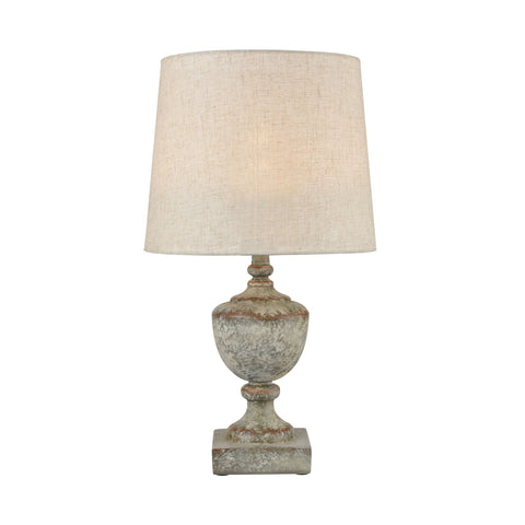 Regus Outdoor Table Lamp in Grey and Antique White