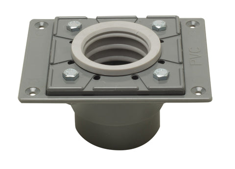PVC Shower Drain Base with Rubber Fitting Hardware Alfi 