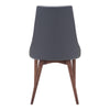 Moor Dining Chair Dark Gray Set of 2 Furniture Zuo 
