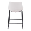 Smart Counter Chair Distressed White Furniture Zuo 