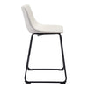 Smart Counter Chair Distressed White Furniture Zuo 