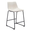 Smart Counter Chair Distressed White Furniture Zuo 