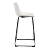 Smart Bar Chair Distressed White Furniture Zuo 