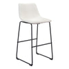 Smart Bar Chair Distressed White Furniture Zuo 