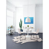 Smart Dining Chair Distressed White Furniture Zuo 