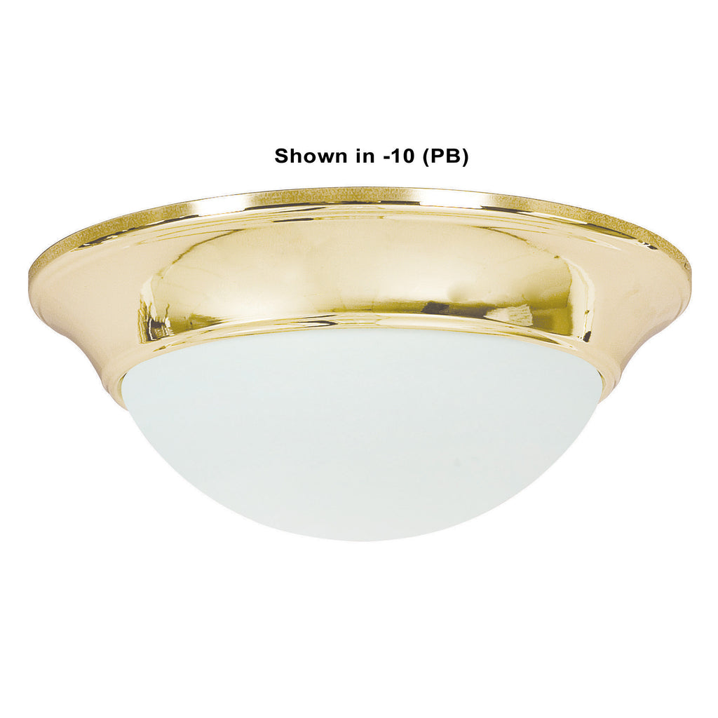 Two Light Flush Mount - Satin Nickel