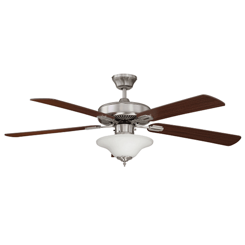 52 In LED Heritage Design 5 Blade Fan - Stainless Steel