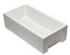 36 inch White Reversible Smooth / Fluted Single Bowl Fireclay Farm Sink Sink Alfi 