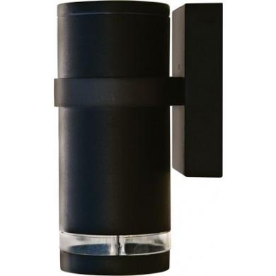 Cast Aluminum 9"h Down Light Wall Fixture - Black - 4 Bulb Options Outdoor Dabmar 