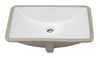 White Ceramic 22"x15" Undermount Rectangular Bathroom Sink Sink Alfi 