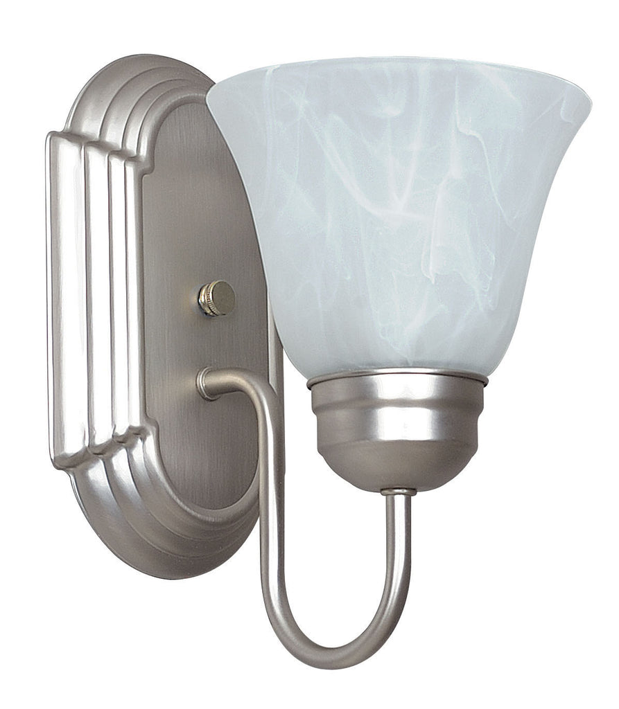 One Light Wall Sconce - Satin Nickel