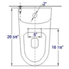 Replacement Soft Closing Toilet Seat for TB222 Hardware Alfi 