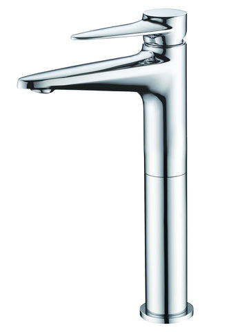 Polished Chrome Tall Single Hole Bathroom Faucet Faucets Alfi 