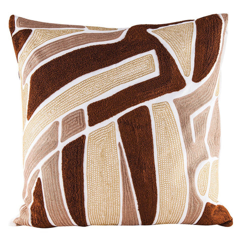Brown Neutrals Pillow With Goose Down Insert Accessories Dimond Home 