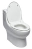Dual Flush One Piece Elongated Ceramic Toilet Toilet Alfi 