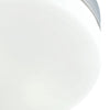 Disc Medium 2-Light Flush Mount in Metallic Grey with Frosted Glass Ceiling Elk Lighting 