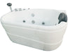 5'' White Acrylic Corner Whirpool Bathtub - Drain on Left Bathtub Alfi 